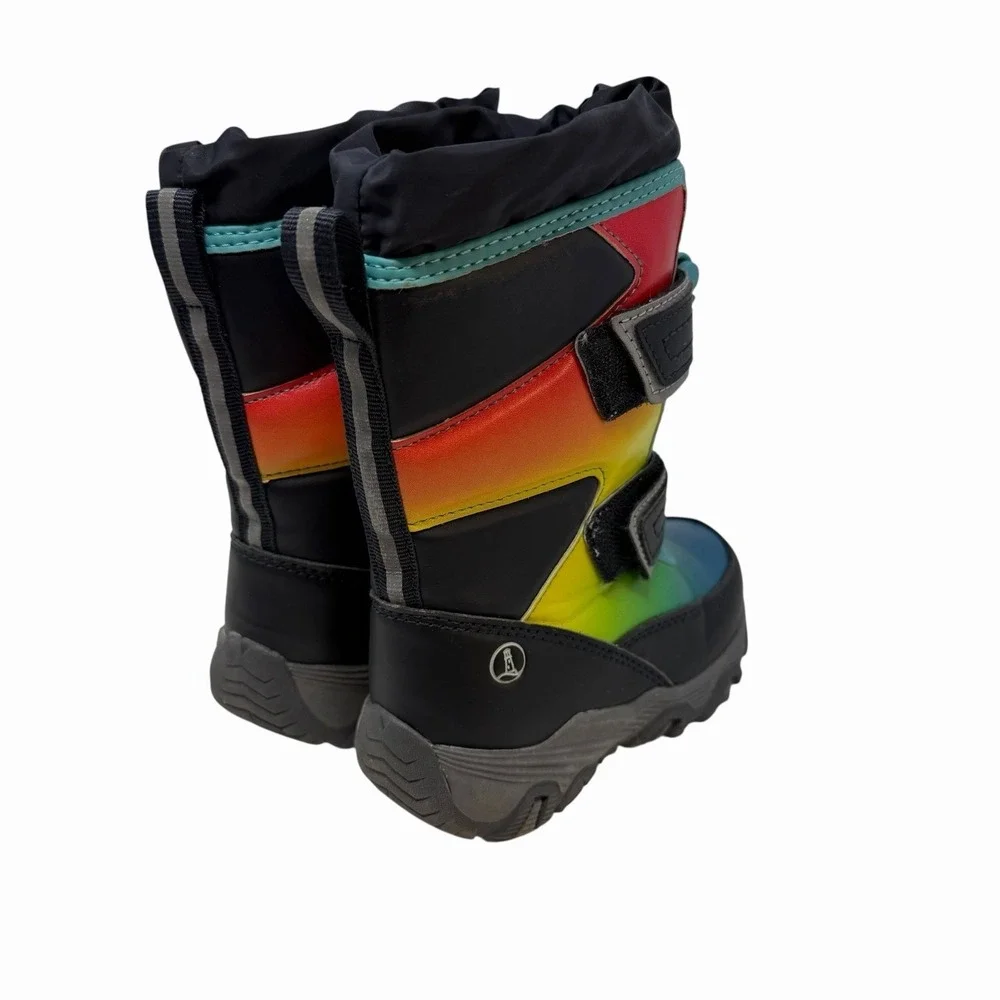 NEW! Lands End Boys Waterproof Snow Boots‎ Size 9M Kids, Multi-Color